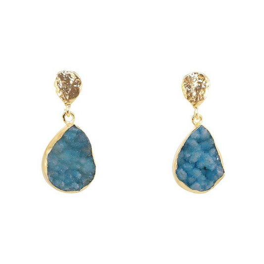 Pendientes Drop Azul turquesa