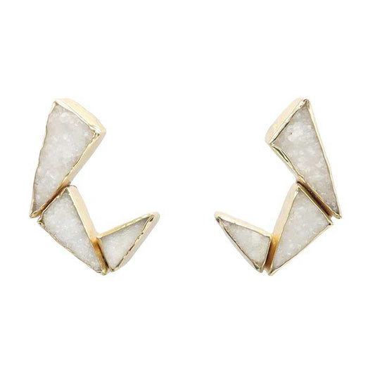Pendientes Fénix Blanco