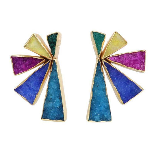 Pendientes Geometric Multicolor