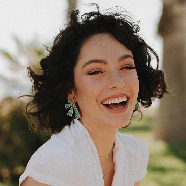 Pendientes Geometric Verde