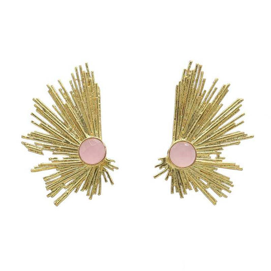 Pendientes Gran Vía Rosa claro