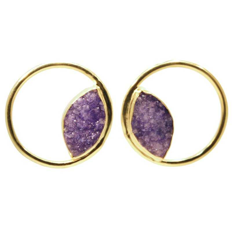 Pendientes Hera Morado