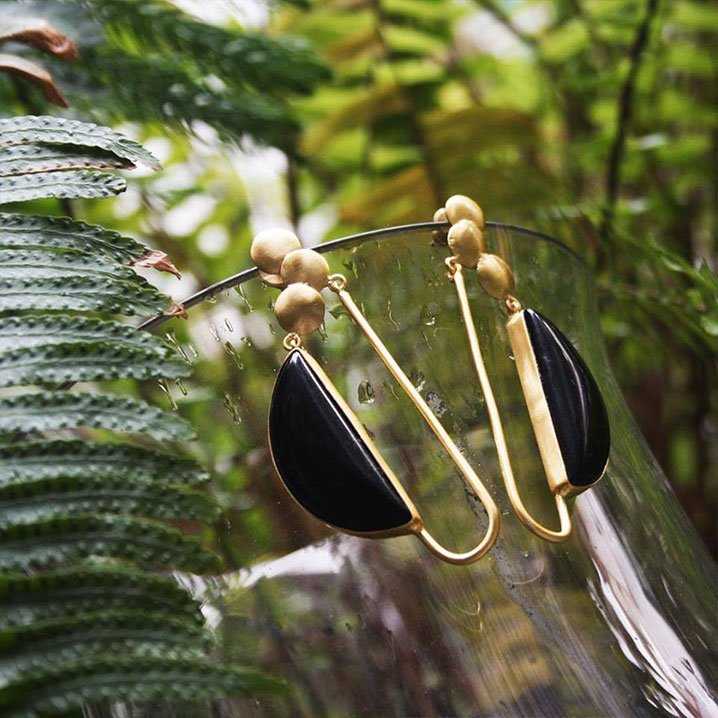 Pendientes Iris Negro