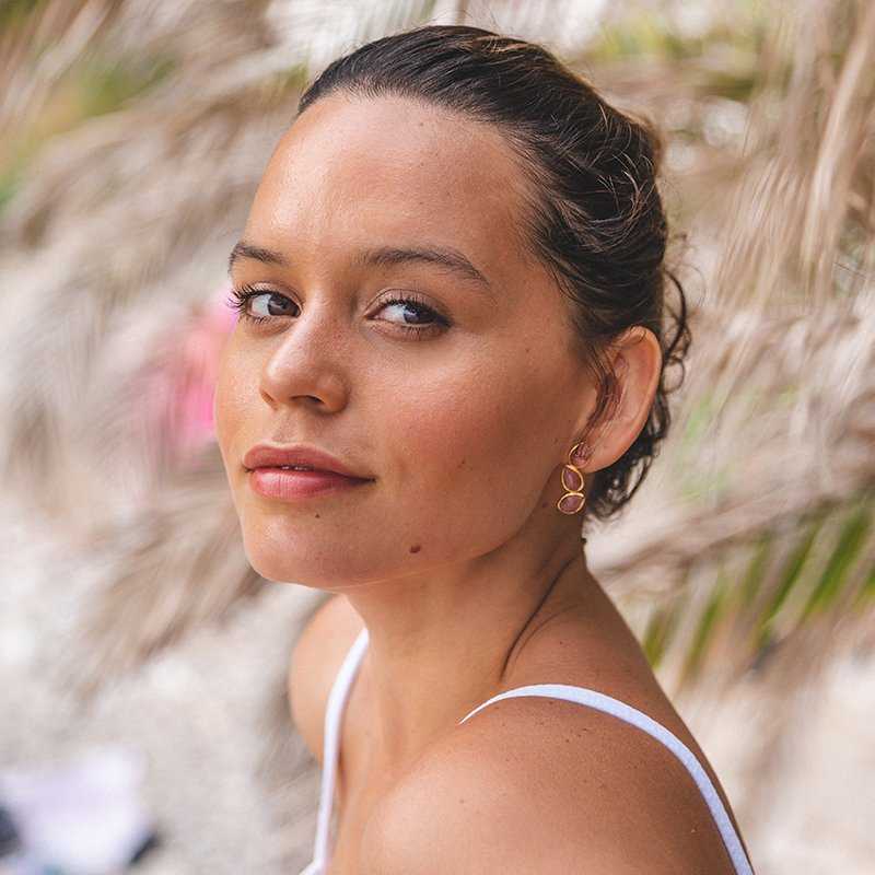 Pendientes Judit Iconic Plata Rosa