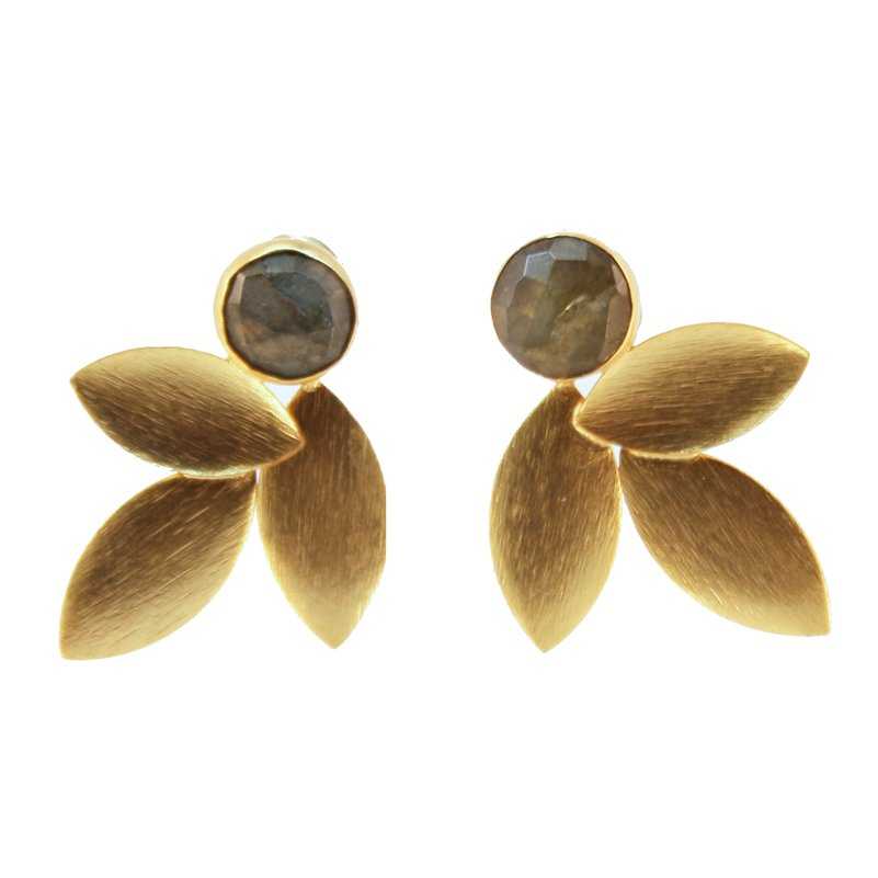 Pendientes Lino Labradorita