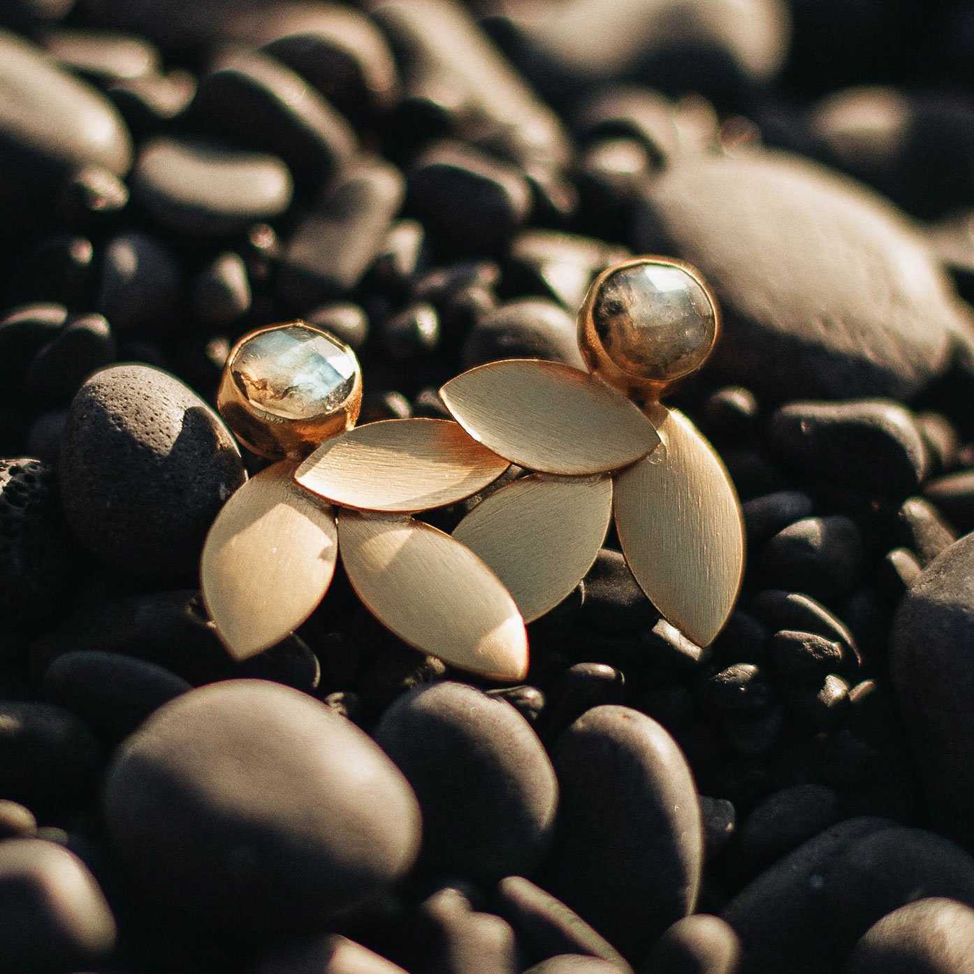 Pendientes Lino Labradorita