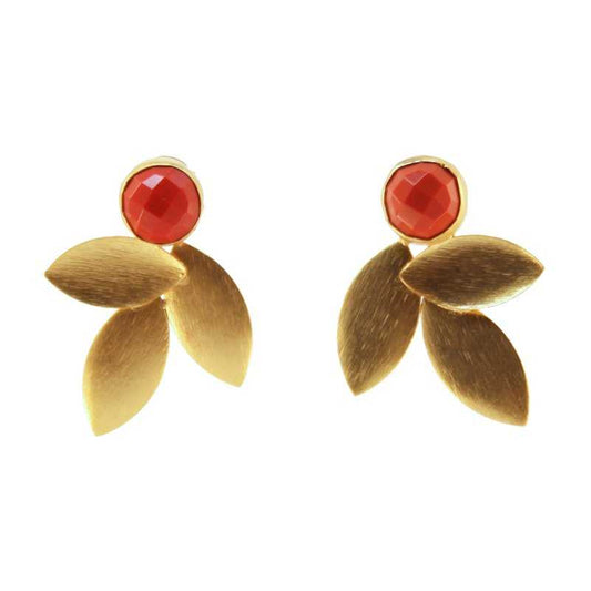 Pendientes Lino Rojo