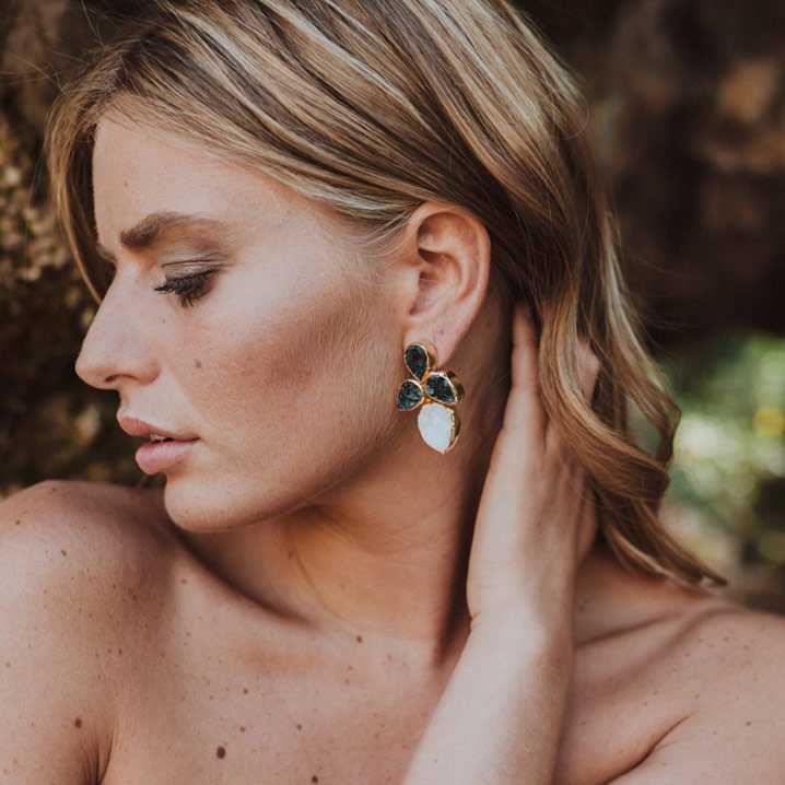 Pendientes Lirio Ed. Limitada Labradorita