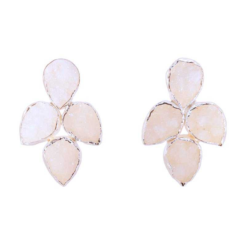 Pendientes Mairea Plata Blanco