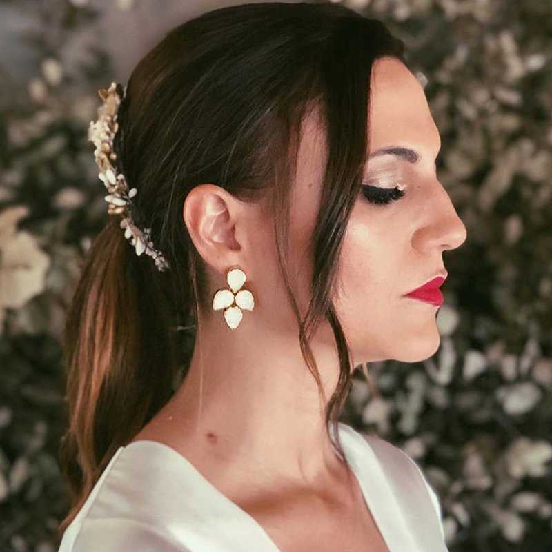 Pendientes Mairea Blanco