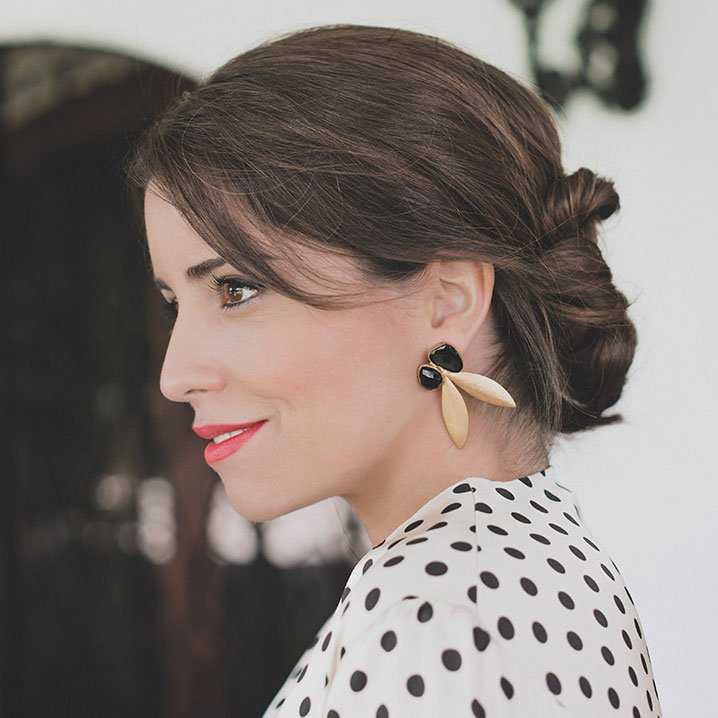 Pendientes Narciso Negro