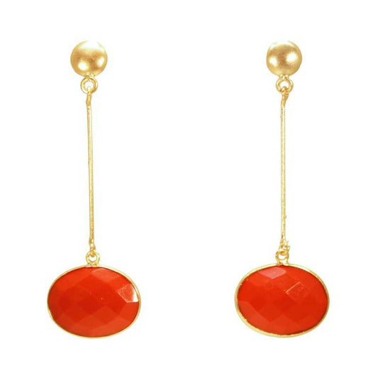 Pendientes Newton Rojo