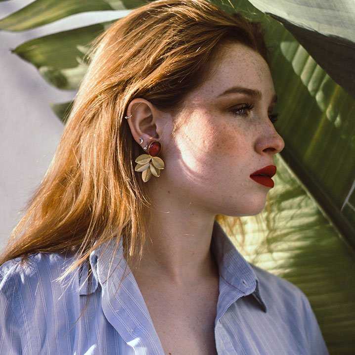 Pendientes Orsay Ed. Limitada Plata Drusa Verde