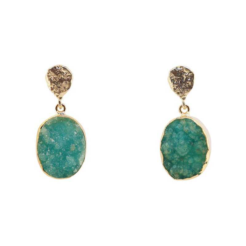 Pendientes Ovals Verde