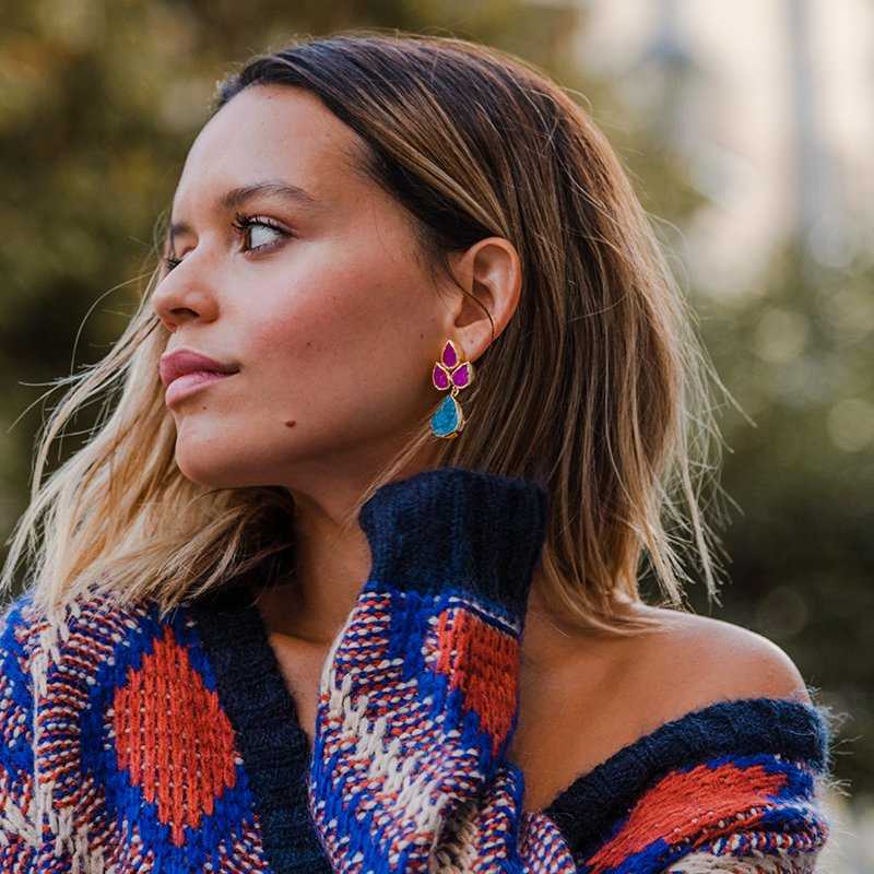 Pendientes Sauce Ed. Limitada Rough Multicolor