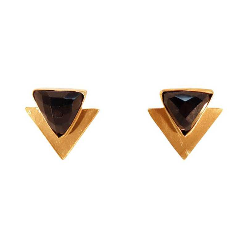 Pendientes Tangram Negro