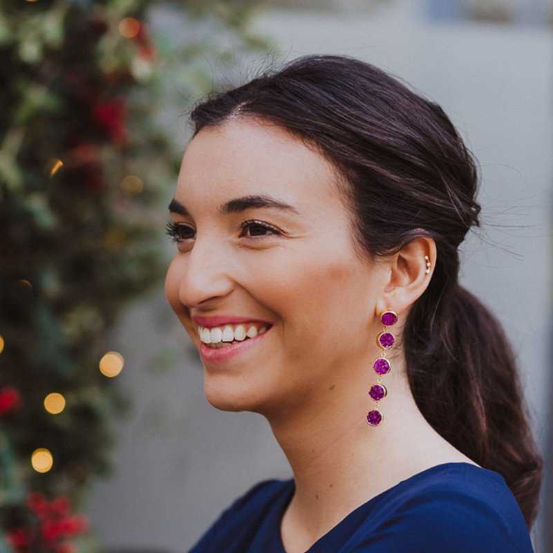Pendientes Toledo Fucsia Mo