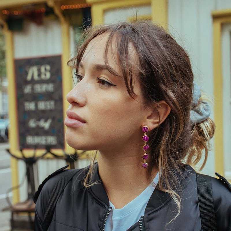 Pendientes Toledo Fucsia Mo