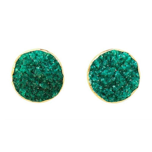 Pendientes Bouton Verde