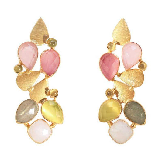 Pendientes Camelia Multicolor