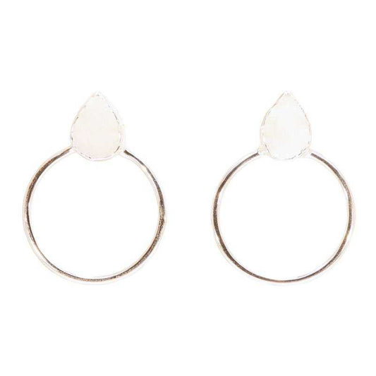 Pendientes Diwa Small Plata Blanco