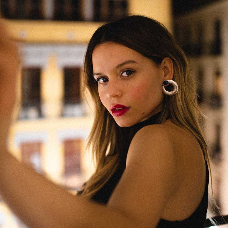 Pendientes Moncloa Plata Azul Royal