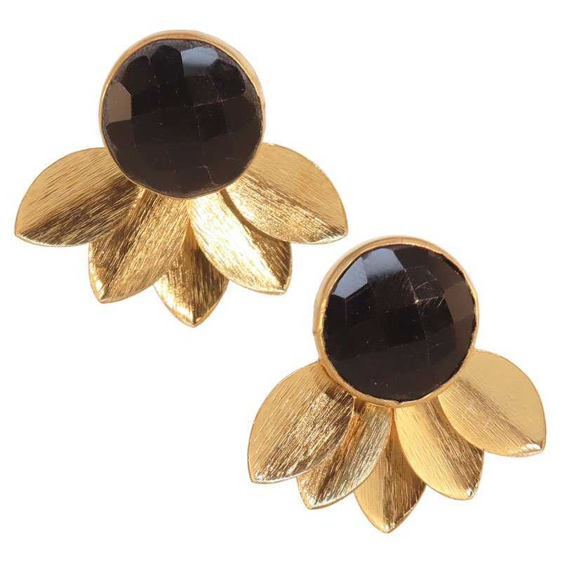 Pendientes Flor Big Negro