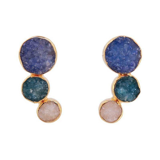Pendientes Amiran Azules y Blanco