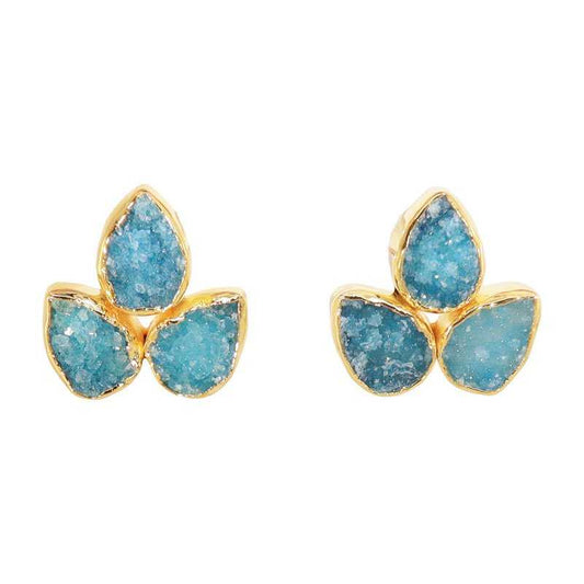 Pendientes Yoga Big Azul turquesa