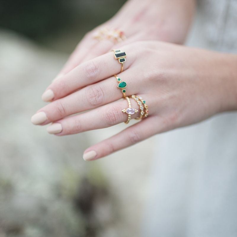 Anillo Emily Verde