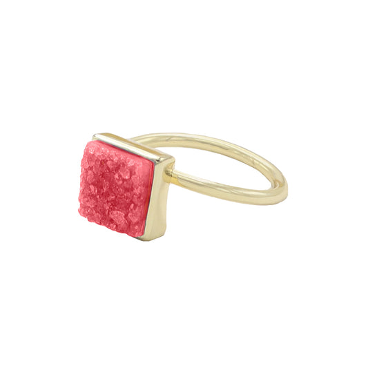 Anillo Brooklyn Burdeos rosado