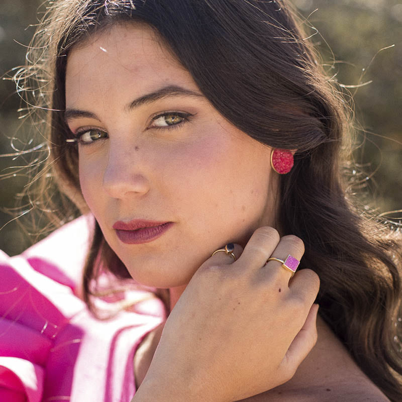 Anillo Brooklyn Fucsia mo