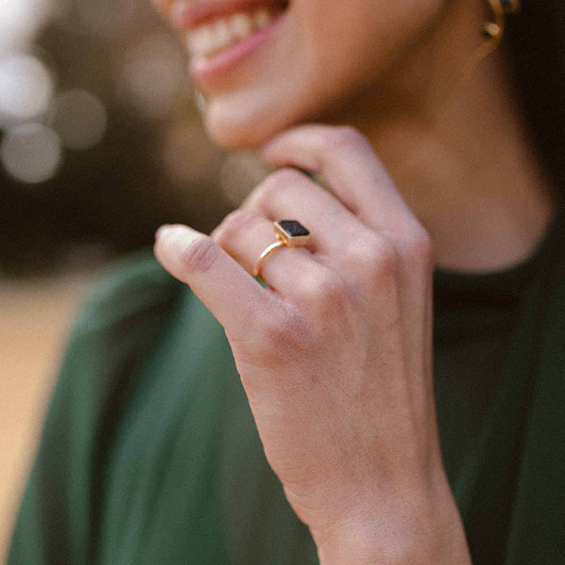 Anillo Brooklyn Negro