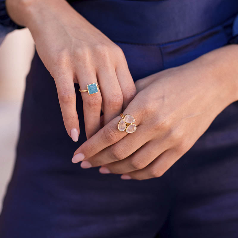 Anillo Brooklyn Turquesa