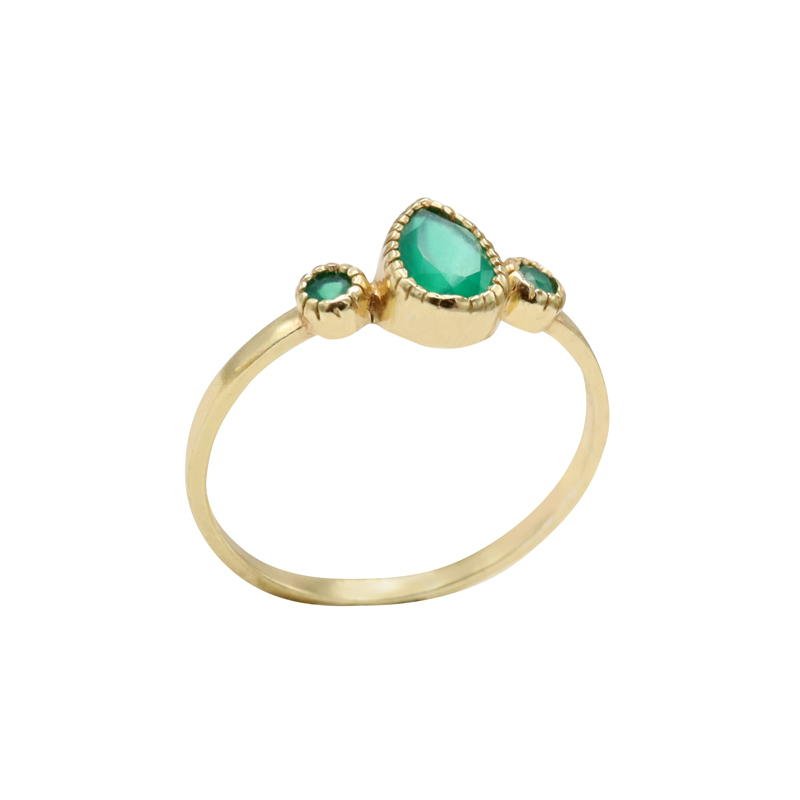 Anillo Emily Verde