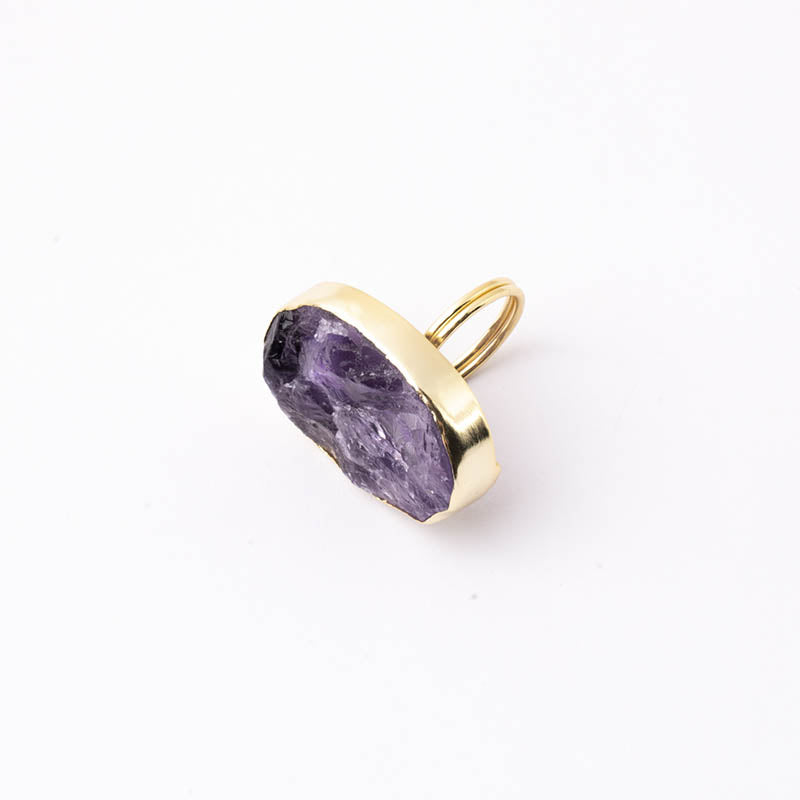 Anillo Galaxy Ed. Limitada Rough Morado Amatista