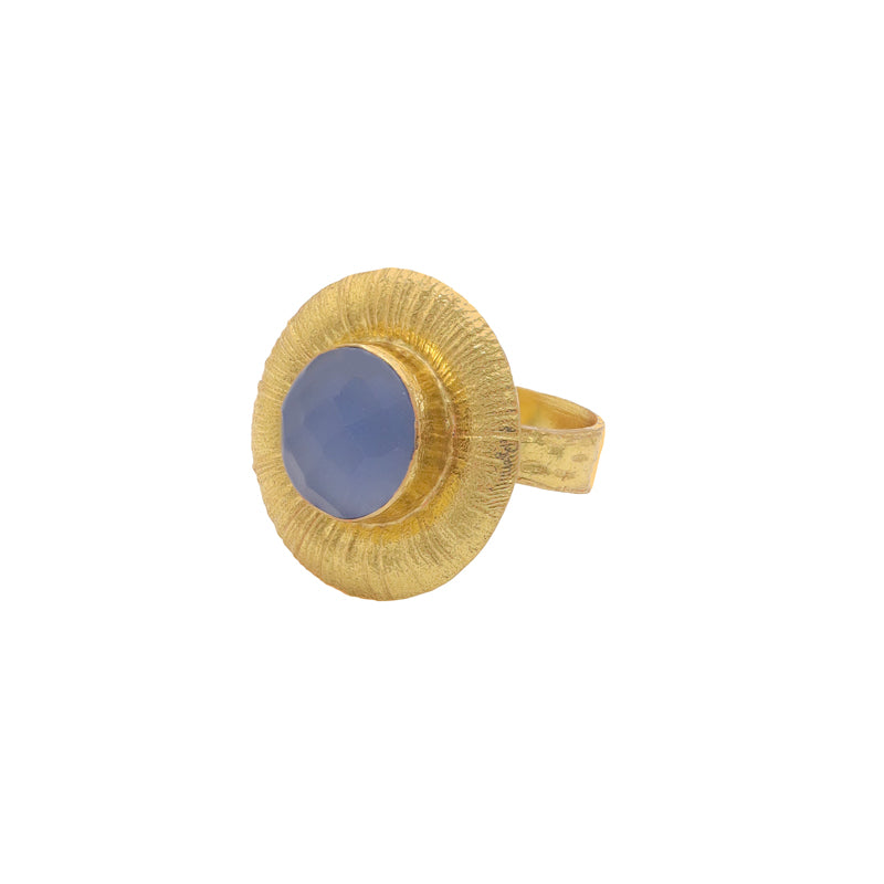Anillo Giges Azul claro
