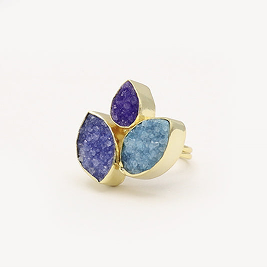 Anillo Grayas Drusa Azul