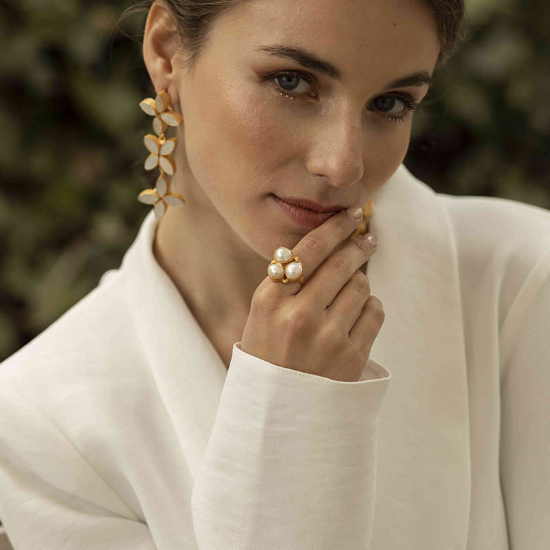 Anillo Hércules Perlas