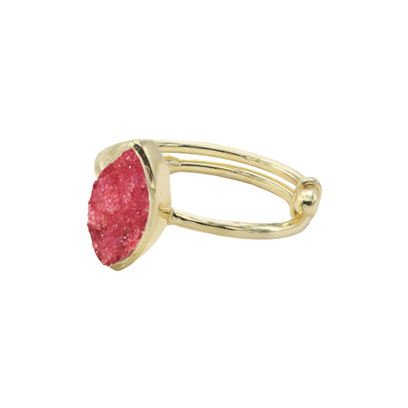 Anillo Manhattan Burdeos Rosado