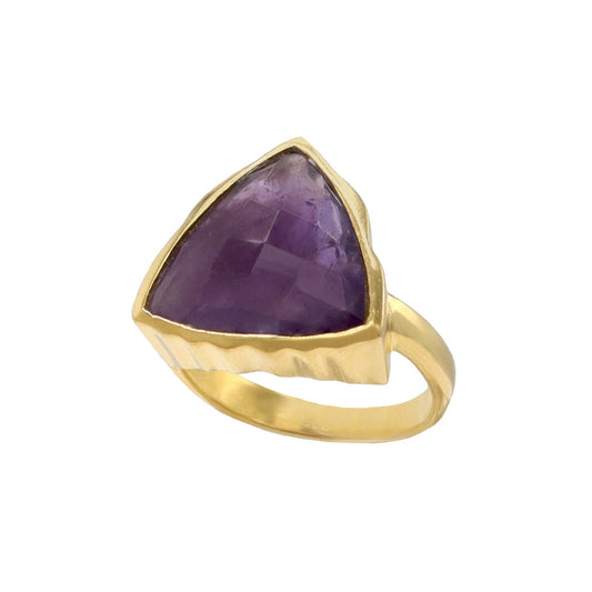 Anillo Premium Odell Morado Amatista Talla 14