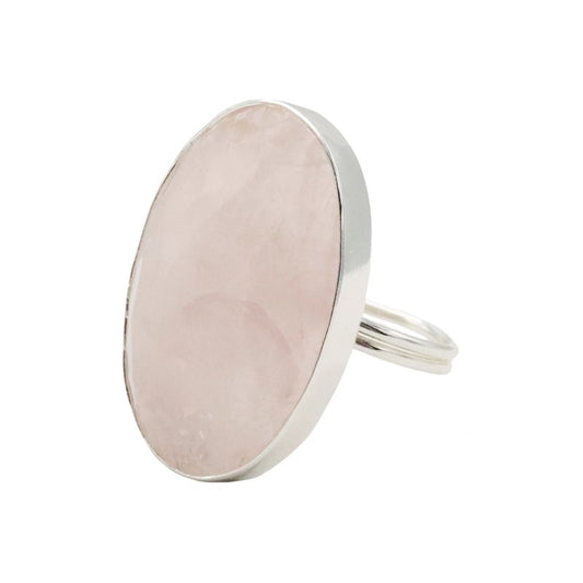 Anillo Galaxy Plata Rosa cuarzo