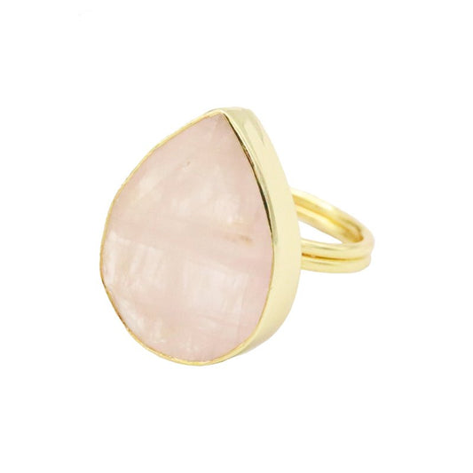 Anillo Formentera Rosa cuarzo