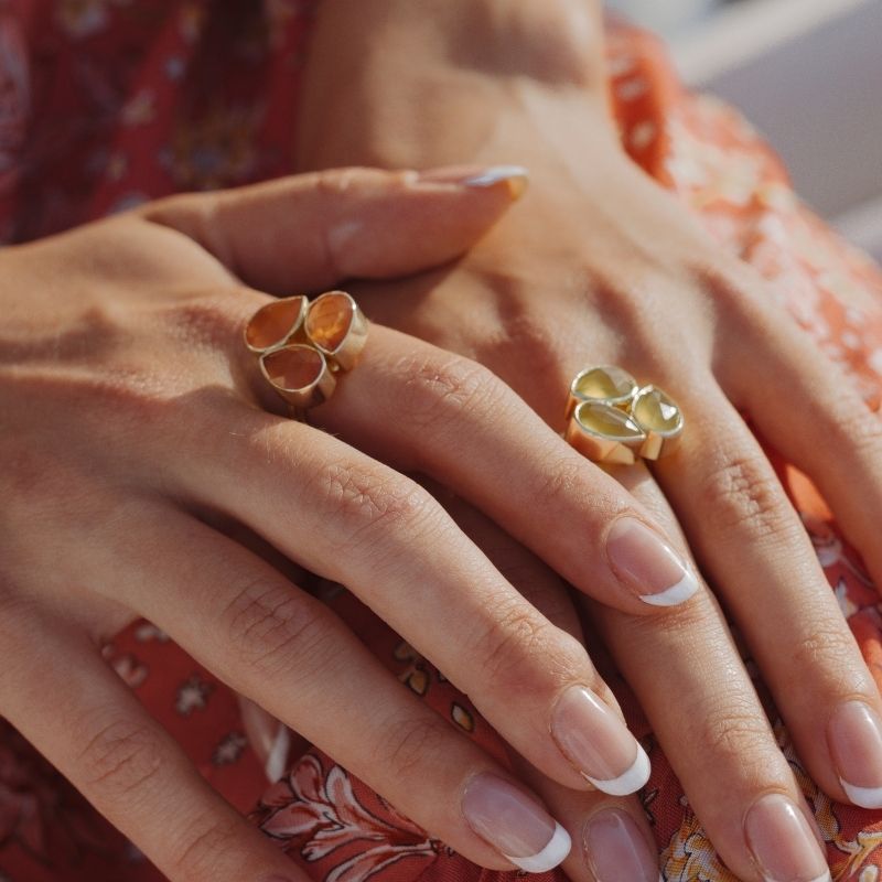 Anillo Platón Amarillo Mostaza