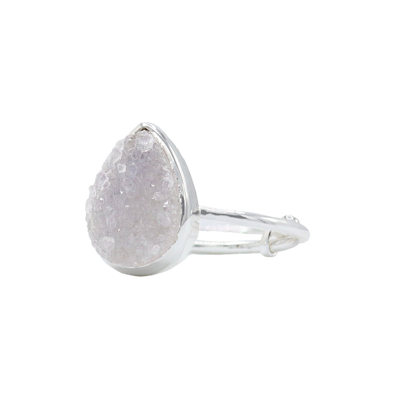 Anillo Queens Plata Blanco