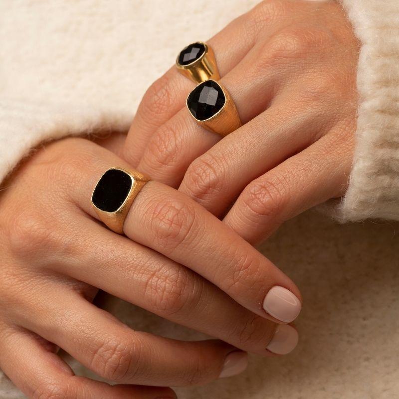 Anillo Segell Negro