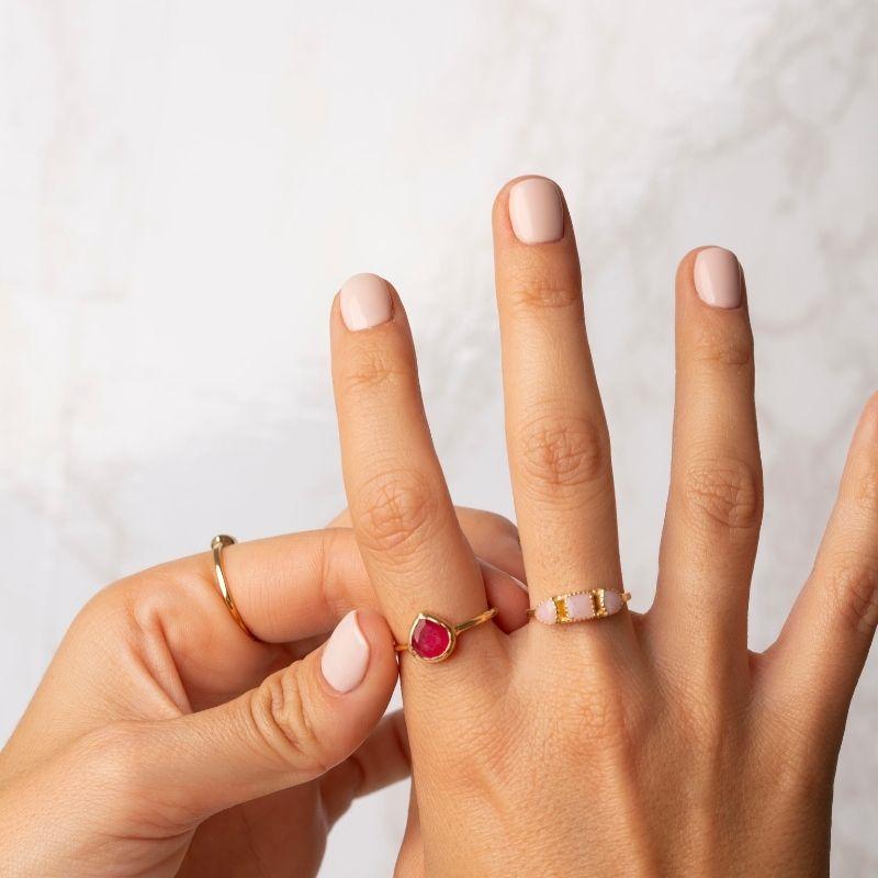 Anillo Trilogy Rosa claro