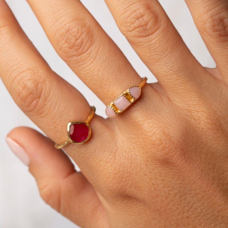 Anillo Trilogy Rosa claro
