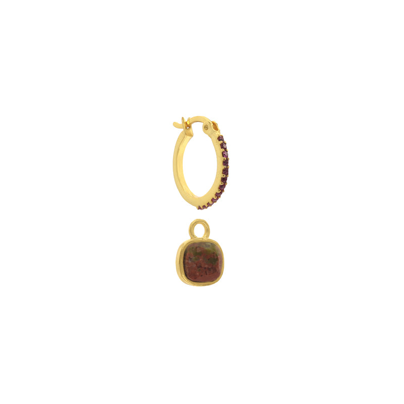 Pendientes Aros Bior Rosa Unakita