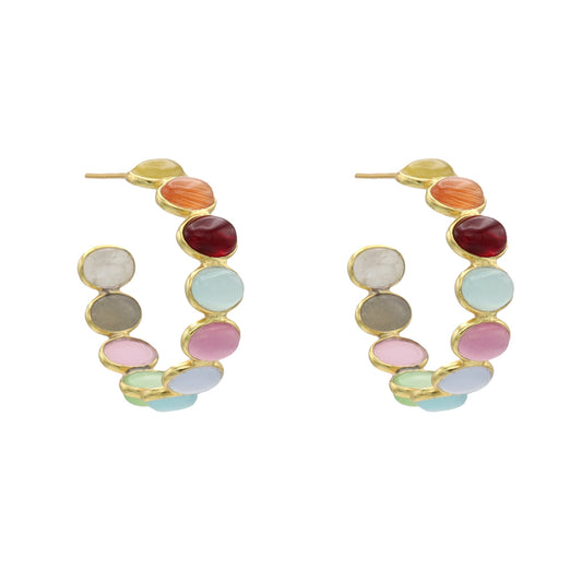 Pendientes Aros Reifen Multicolor